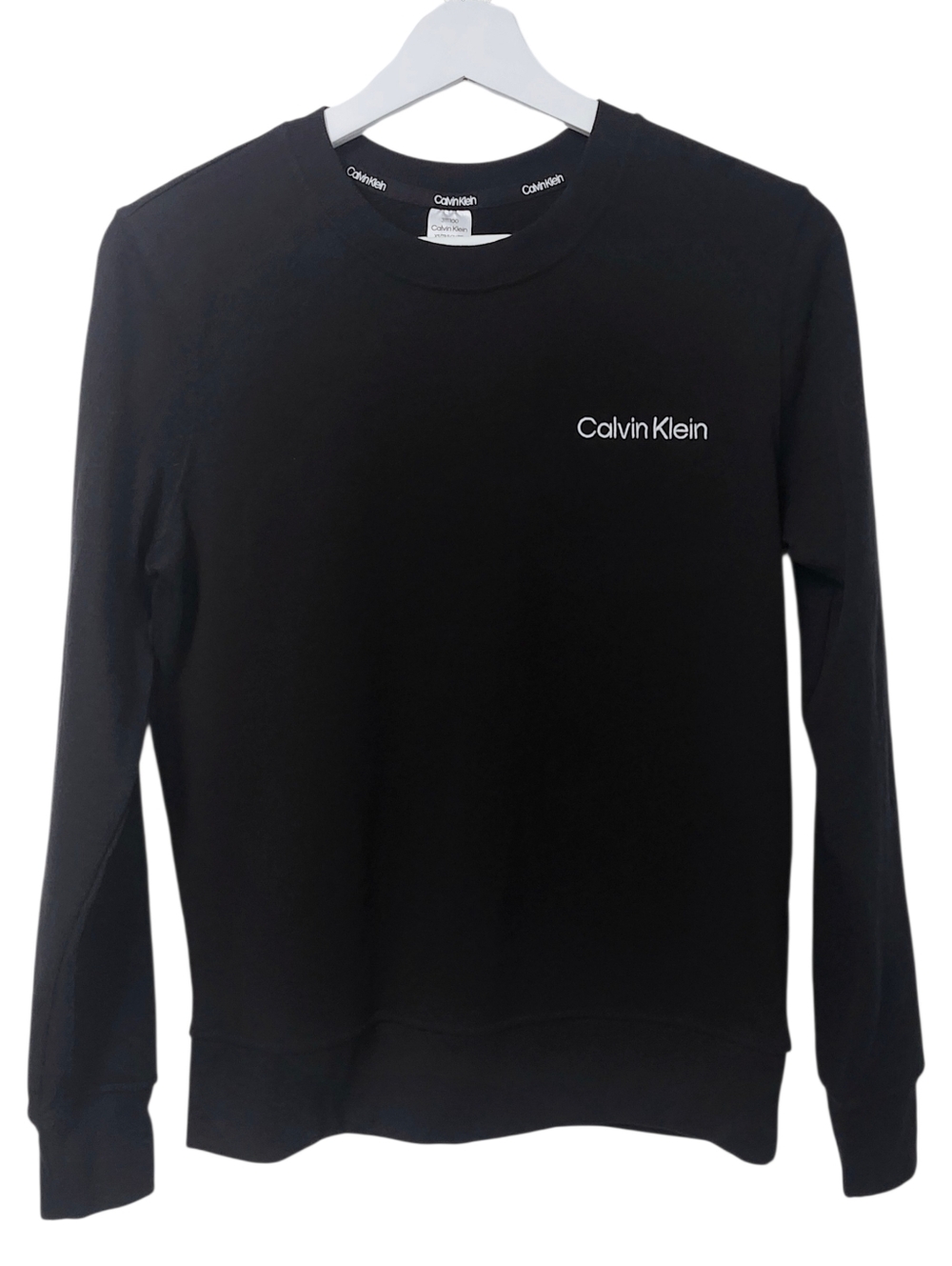 Calvin Klein Black Crewneck Sweatshirt with  Logo size XS - Picture 4 of 11